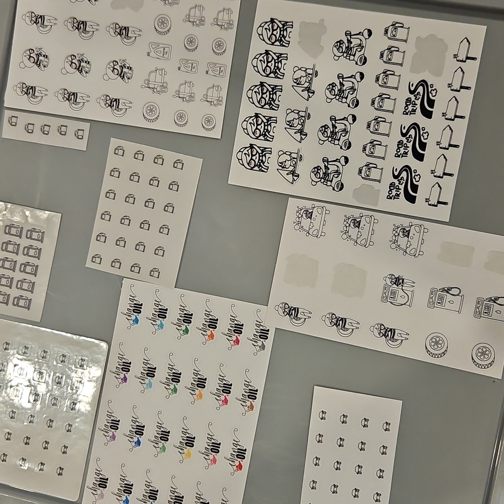 Auto Assorted Planner Sticker Sheets Bundle - Auto, Car, Vehicle Theme